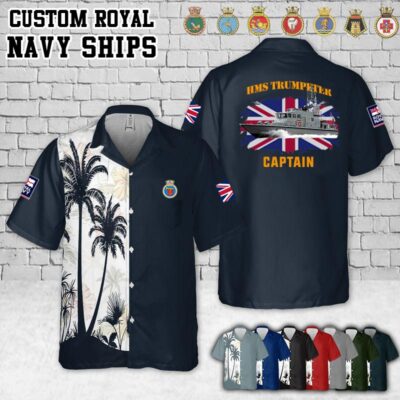 Hms Trumpeter P294flag Pocket Hawaiian Shirt1 I1696