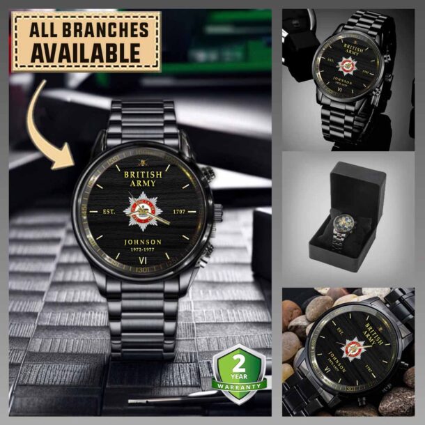 Junior Guardsmans Companyuk Branches Black Wrist Watch J93kt