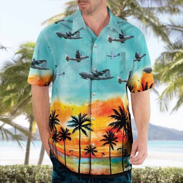 Lockheed Mc 130 Combat Talon Ii Mc130e Mc130j Mc130hpocket Hawaiian Shirt Nheua