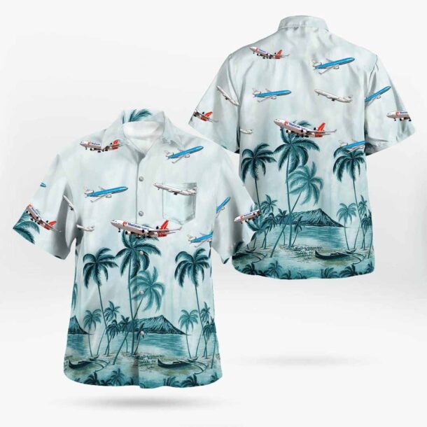 Mcdonnell Douglas Md 11 Md11 Version 2pocket Hawaiian Shirt Xjjs1