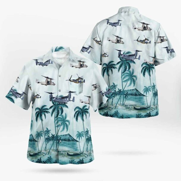 Mv 22 Osprey Mv22 Usmcpocket Hawaiian Shirt Jlqpc
