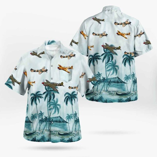 P 40 Warhawk P40 Sharkmouthpocket Hawaiian Shirt Nrmww