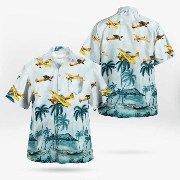 Piper Pa 18 Super Cub Pa18pocket Hawaiian Shirt Jd8t9
