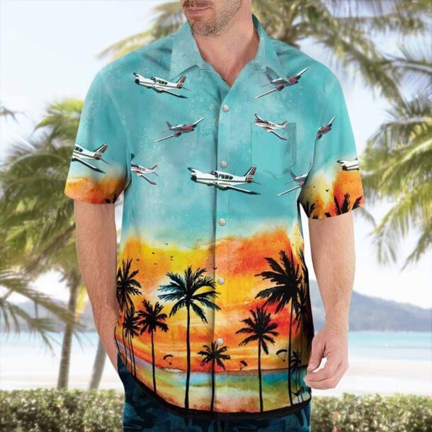 Piper Pa 23 Aztec Pa23pocket Hawaiian Shirt Sjbvi