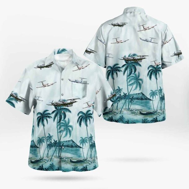 Piper Pa 42 Cheyenne Pa42pocket Hawaiian Shirt Els4y