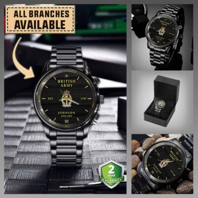 Queen Alexandras Royal Army Nursing Corps Qarancuk Branches Black Wrist Watch Omk6q