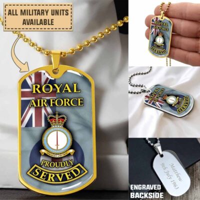 Raf Leeming Royal Air Force Leemingdogtag Nr5x6