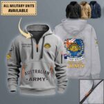 The Australian Armyquarter Zip Hoodie Shanw