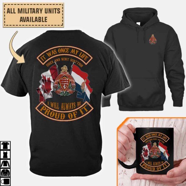 The Essex And Kent Scottish Regimentcotton Printed Shirts Rx77t