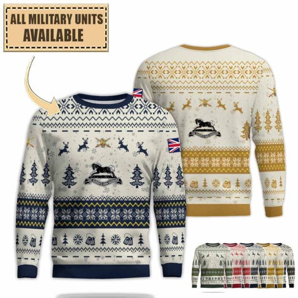 The Queens Own Hussars Qohpremium Ugly Sweater Dcx1b