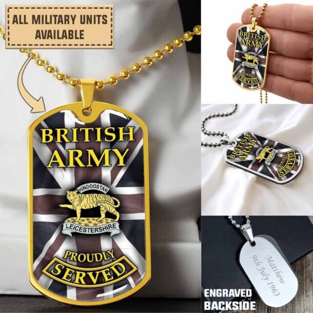 The Royal Leicestershire Regiment Tigersdogtag Tm882