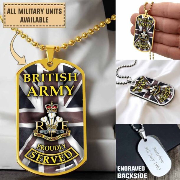 The Royal Monmouthshire Royal Engineers Militiadogtag 7bpwh