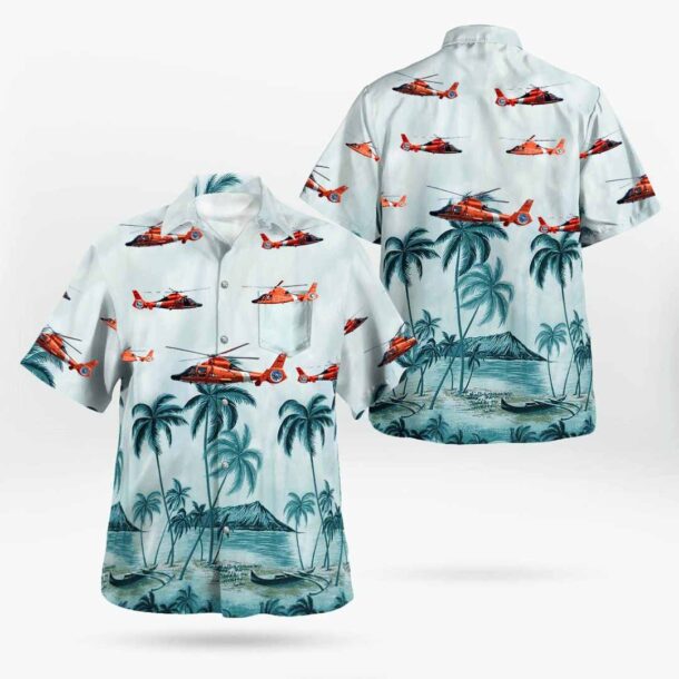 Us Coast Guard H 65 Dolphin H65 Uscgpocket Hawaiian Shirt 6dmbc