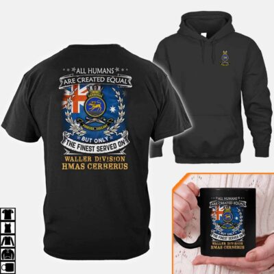 Waller Division Hmas Cerberus Cotton Shirts 0wefm
