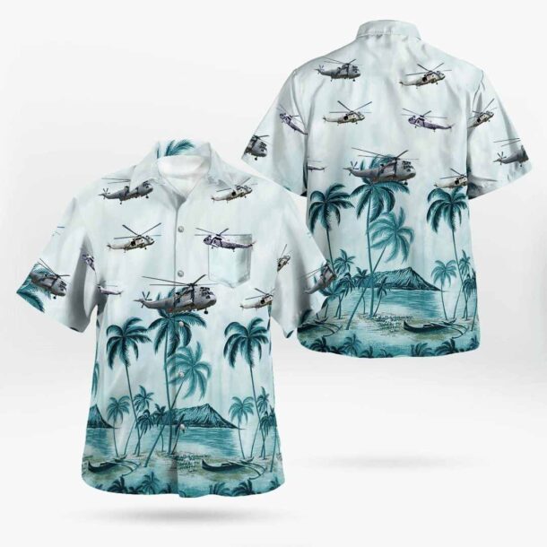 Westland Sea King Mk50pocket Hawaiian Shirt D6aq3