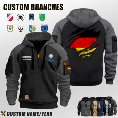 Custom DE Branches Halfzip Hoodie 1