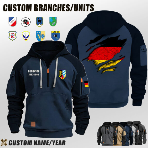 Custom DE Branches Halfzip Hoodie 6
