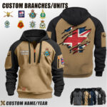 Custom UK Bracnhes Halfzip Hoodie 2