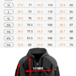 Web Quarter Zip Hoodie Size Chart