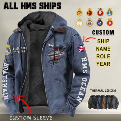 HMS Ships Hooded Jacket 1